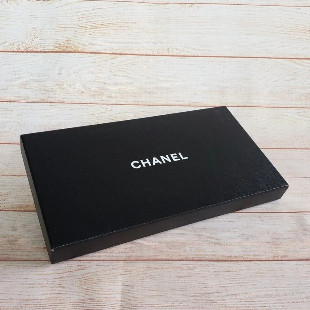 CHANEL Vintage Trousse & Diver Travel Line Nylon Jacquard Cosmetic Pouch